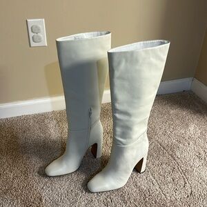 Tall white Steve Madden boots